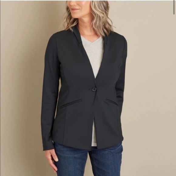 Duluth Trading Co Jackets & Blazers - Duluth Trading Company Ponte Pro Blazer Size 18